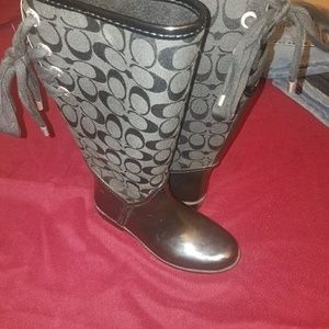 Coach rain boots